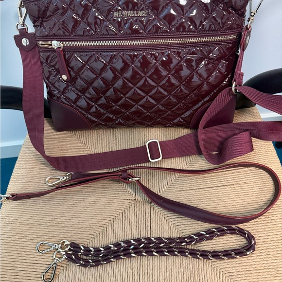 MZ Wallace Crosby Crossbody Bag, Cranberry Lacquer - Picture 10 of 12